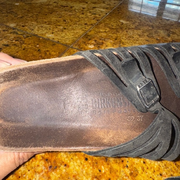 Birkenstock Black Strappy Sandals sz 40 - Picture 6 of 7